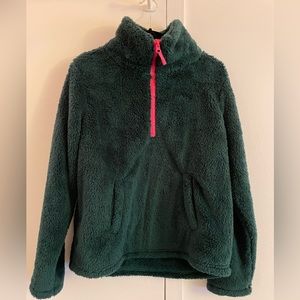 J.Crew Sherpa fleece half zip